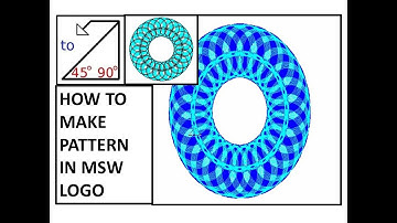 MSW logo tutorial/MSW LOGO pattern commands/Repcount command/Logo commands for class 3 & 4