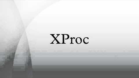 XProc