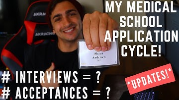 My Medical School Application Cycle! *UPDATES*