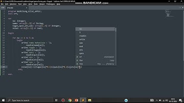 Program Perhitungan Nilai Akhir Untuk 5 mahasiswa  (Pascal)