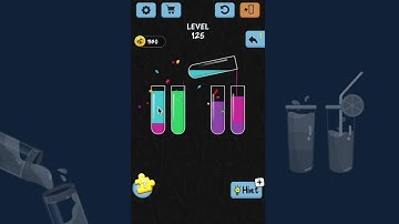 🧪Water Color Sort Level 125 - 🧑‍🏫Walkthrough Solution Gameplay - IOS/Android📲