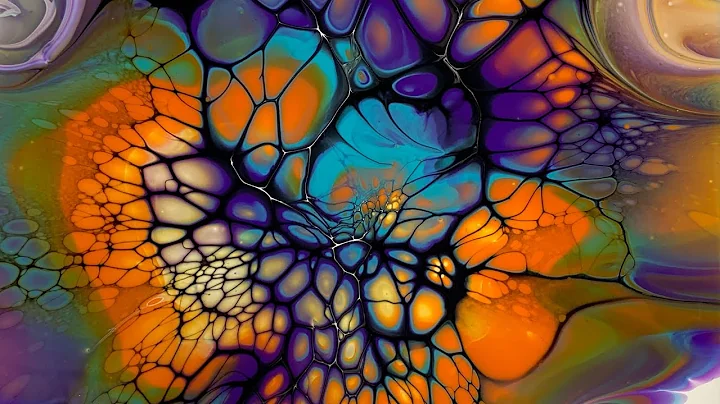 #60 Colorful Rainbow Mix - Polycrylic Varnish Test | Acrylic Pour Painting | Fluid Abstract Art