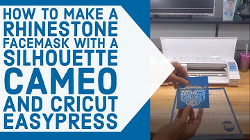 Making a Rhinestone Facemask with the Silhouette Cameo 3 and Cricut EasyPress | The Rhinestone World