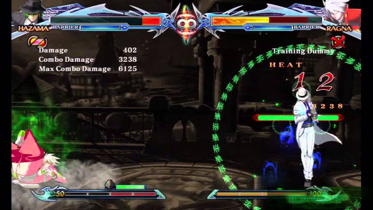 Blazblue CPEX Hazama Forward Grab Overdrive Combo 1 YouTube