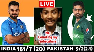 India Vs Pakistan Live Cricket Match Scorecard | T20 Cricket World Cup Live Match | Live Score