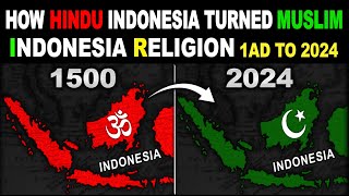 Top Religion in Indonesia | History of Religion in Indonesia | From Hinduism to Islam | 1AD to 2024