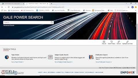 How to Access Gale Databases