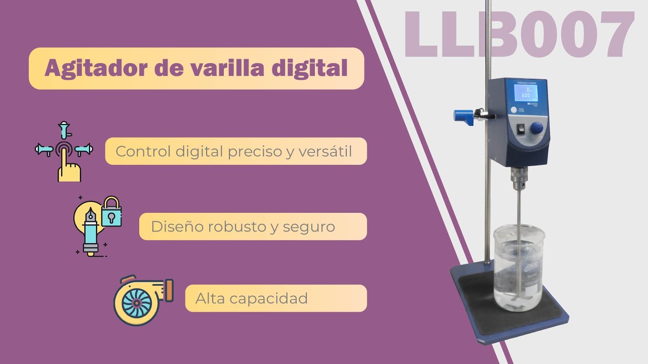 Agitador de varilla digital, modelo 687, LLB007