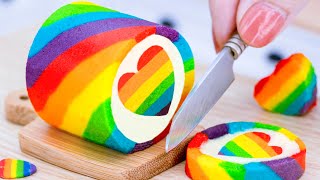 The Easiest And Best Miniature Vanilla Swiss Roll Cake Recipe 🌈 Amazing Tiny Rainbow Roll Cake Ideas by Mini Tasty 138,551 views 1 year ago 13 minutes, 31 seconds