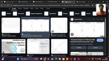 Bioinfo lab UG - Dotplot in EMBOSS Dotmatcher