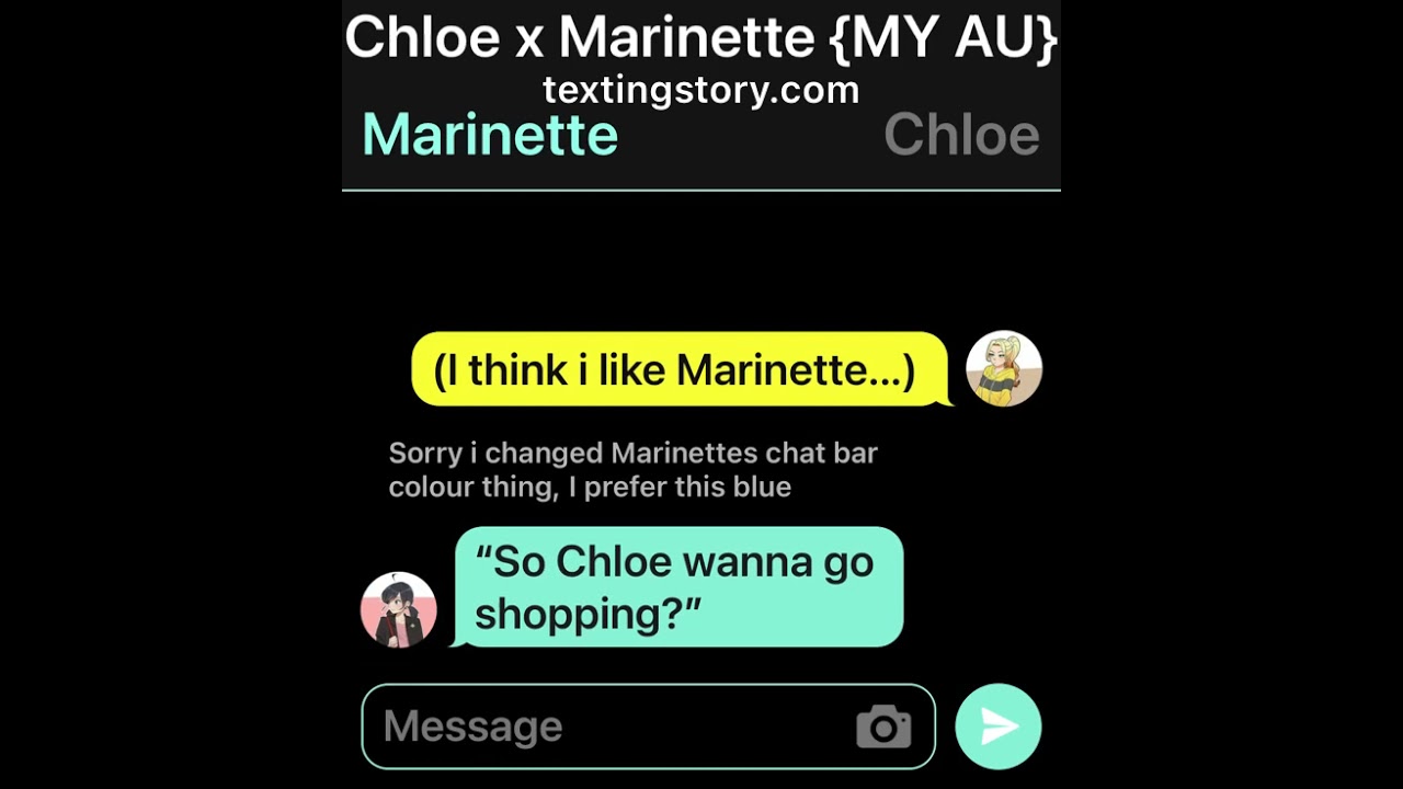 Marinette x Chloe {MLB AU Texting Story} [Part 2]
