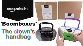 Amazon Basics Boomboxes  The clown’s handbag