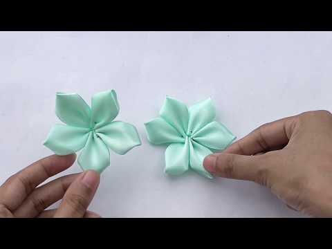 How To Make Flowers Out Of Ribbon | Realistic and Super Easy
