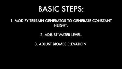 Quickly create a flat world in Voxel Play