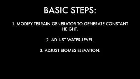 Quickly create a flat world in Voxel Play