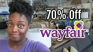 I went to a Wayfair discount store with items up to 70% off! Come Shop with me!
