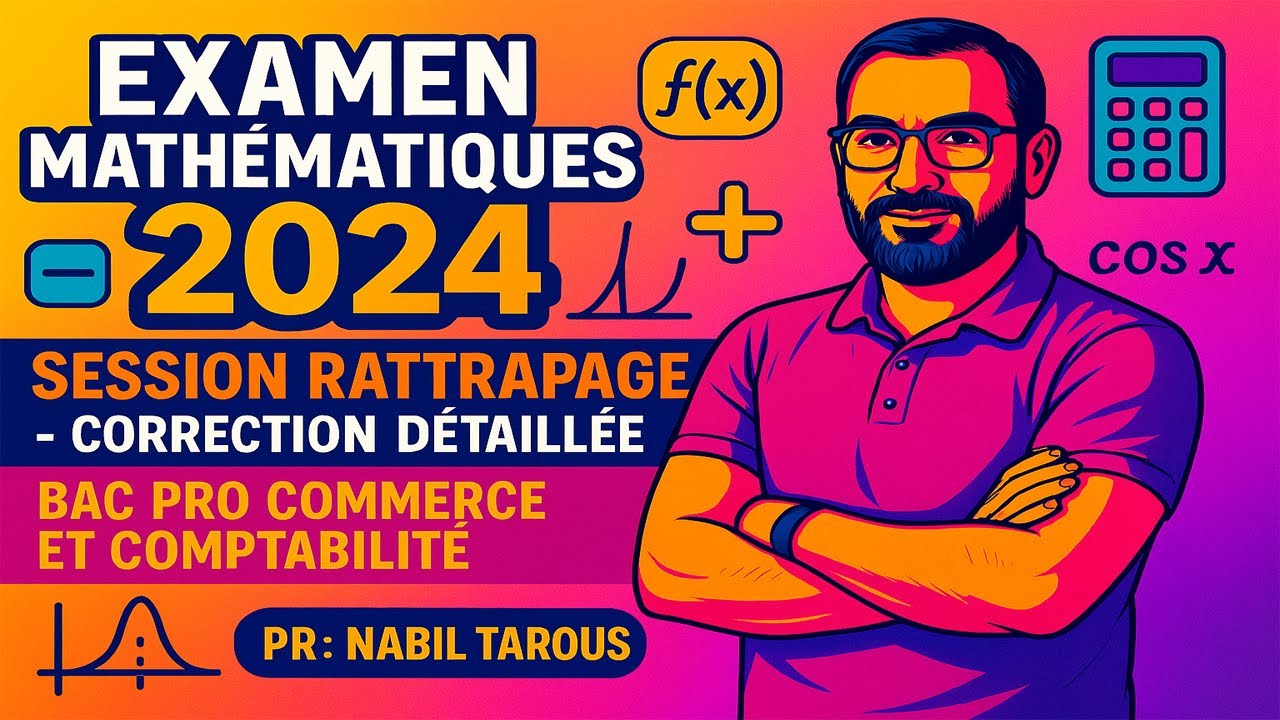 Correction Dvr Math 24 Bac Math Corrigé complet Bac Pro Maths 2024 - Session Rattrapage 📊 - YouTube