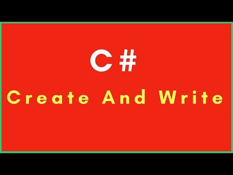 C# Tutorial: How to Create and Write in a Text File In C#