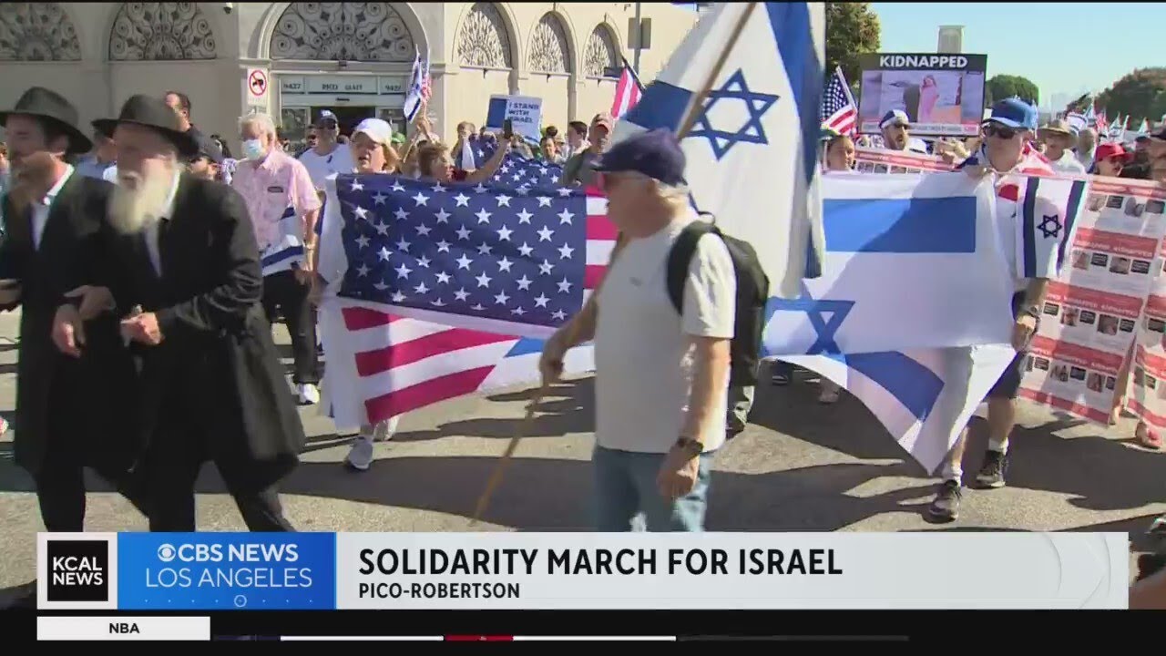Hundreds march in solidarity with Israel in West LA