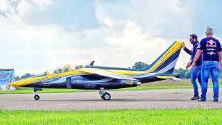 110KG!! GIANT ALPHA JET RC TURBINE JET FAST & LOW DEMONSTRATION FLIGHT