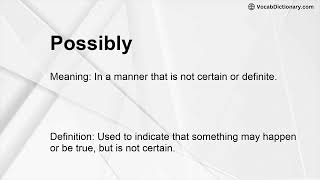 Possibly Meaning