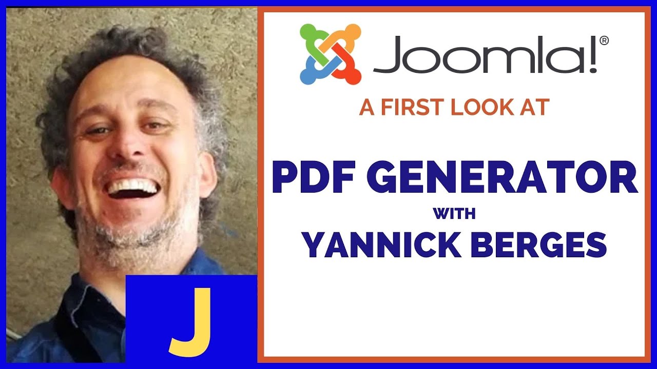 Introduction to PDF Generator for Joomla with Yannick Berges