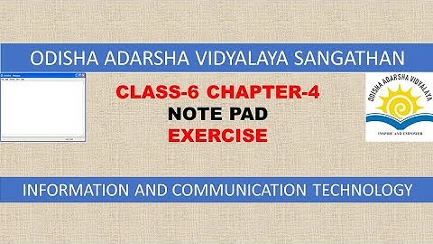 OAVS//Class 6th//Chapter-4(ICT)//Computer//Exercise//Fully Solved