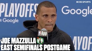 Joe Mazzulla reacts to Celtics missing most three-pointers in a single NBA Playoff game