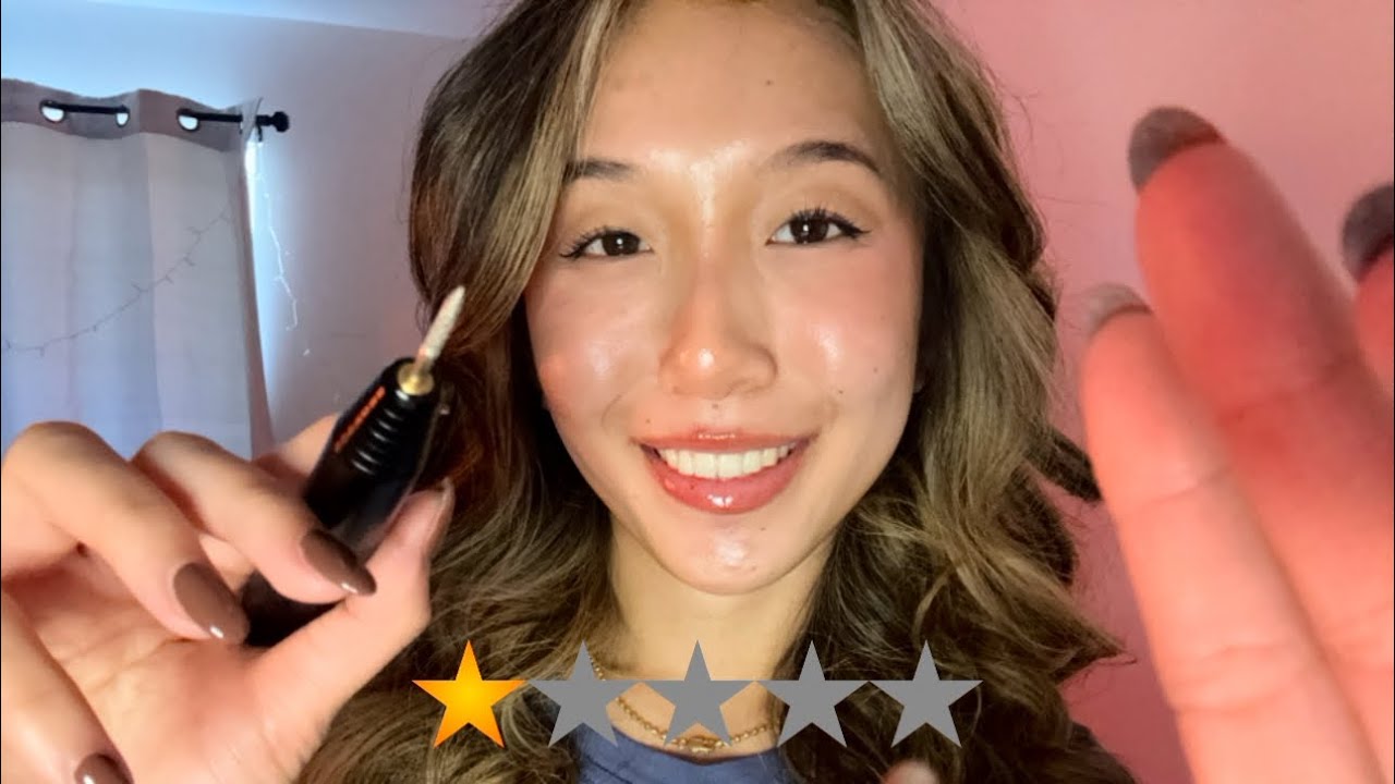 ASMR worst reviewed micro-bladed eyebrows: shaving, tattooing 🪒 (she has no idea what she’s doing)