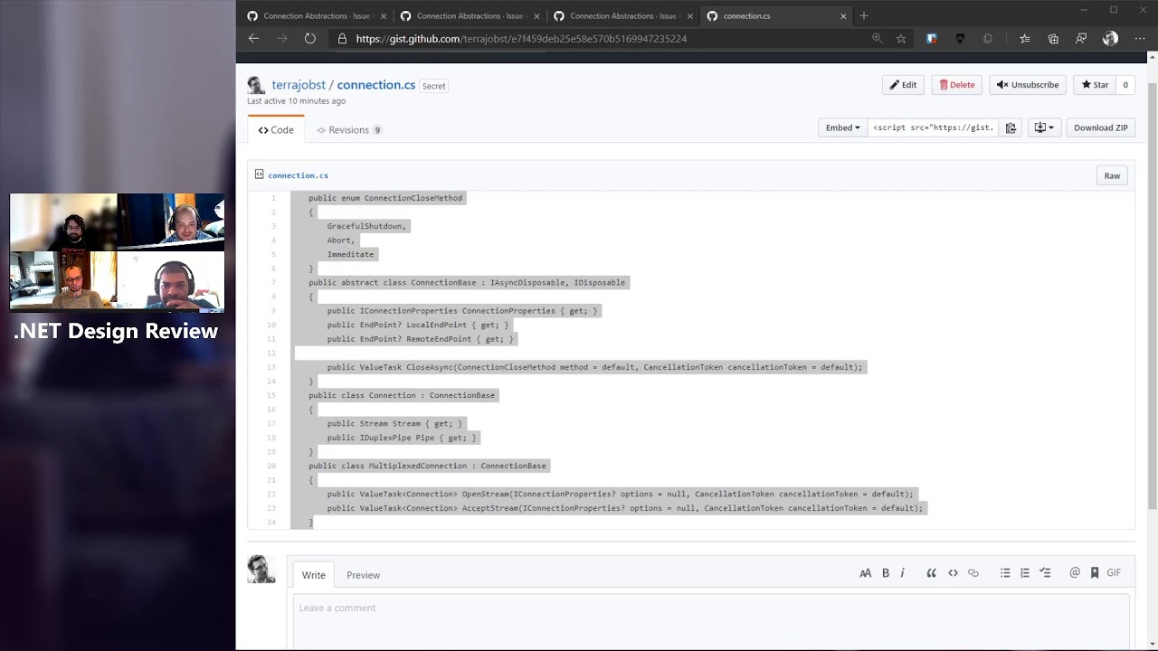 .NET Design Review: Connection Abstractions - YouTube