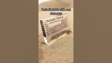 Periodic table with real elements