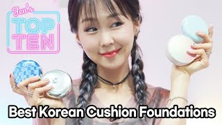 TOP TEN: The BEST Korean Cushion Foundations! [meejmuse | TOPTEN | EP04]