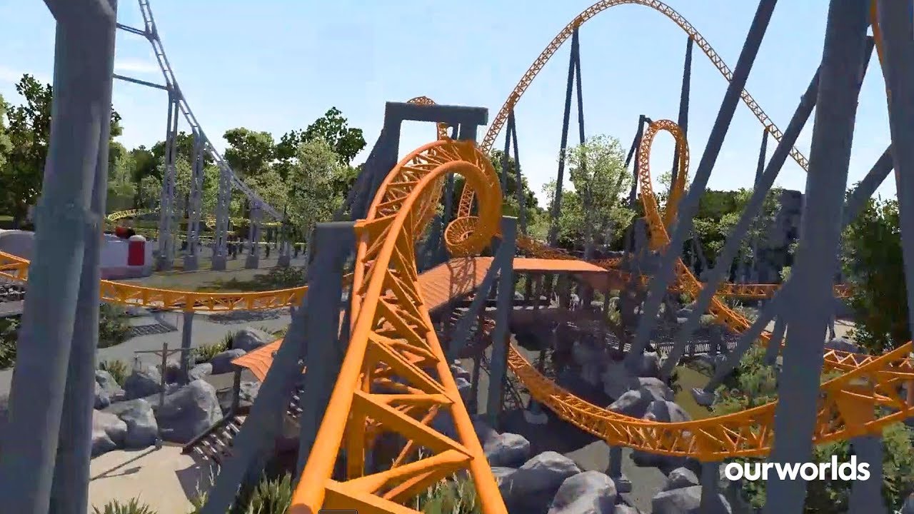 Dreamworld's NEW Blue Fire Coaster POV Animation Point Of View