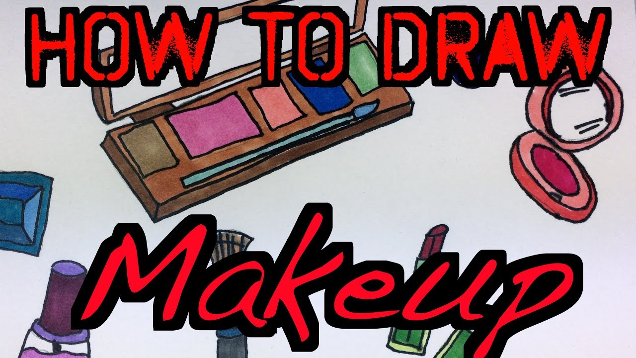 How to Draw Makeup for Kids on Paper Step by Step Draw with Me Makeup