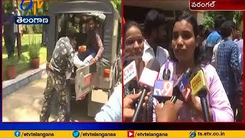 Tension on Kakatiya University Campus | For Mistakes in results | at Warangal