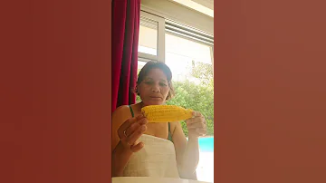 Lets Eat Boiled Corn Yummy 