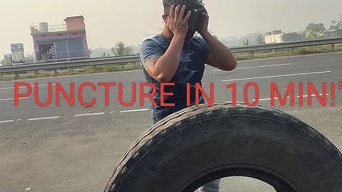 “Gaadi Ka Tyre Puncture Repair Step-by-Step | Real Workshop Service 🔥