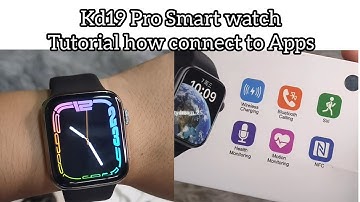 Kd19PRO Smart Watch ⌚ Tutorial on how to connect to apps & how to set time, and if how many mm size