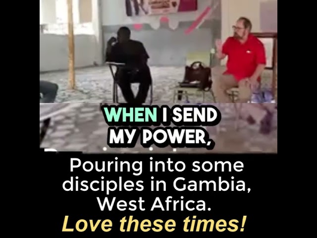 Pouring into some disciples in Gambia, West Africa. Love these times!