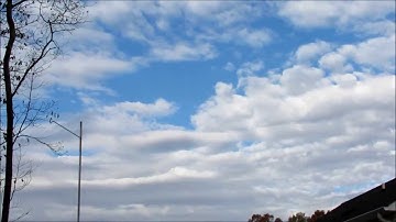 Canon Powershot SX-40 HS HD CHDK Time Lapse - Cold Fall Day Clouds Flowing