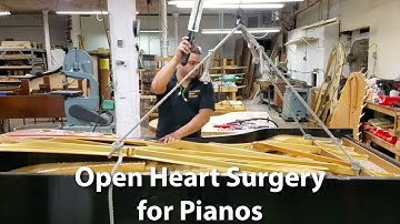 Removing a piano pin block | Cunningham Piano Company