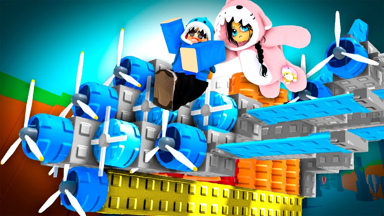 MONTEI UM AVIÃO PRA IMPRESSIONAR MINHA AMIGA NO CONSTRUA UM AVIÃO