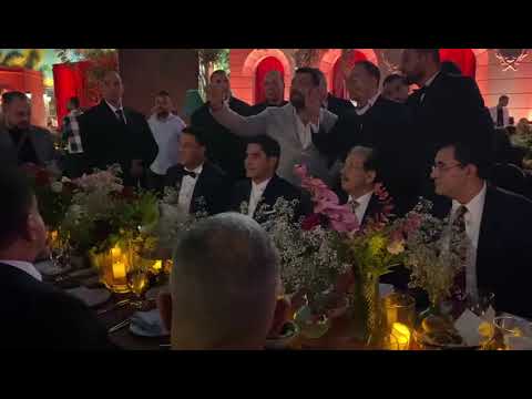 عمرو دياب وأبو هشيمه وكبار رجال الدوله مع العمده ممدوح البارودي