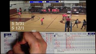 HS Volleyball Scoring book tutorial - Game 2