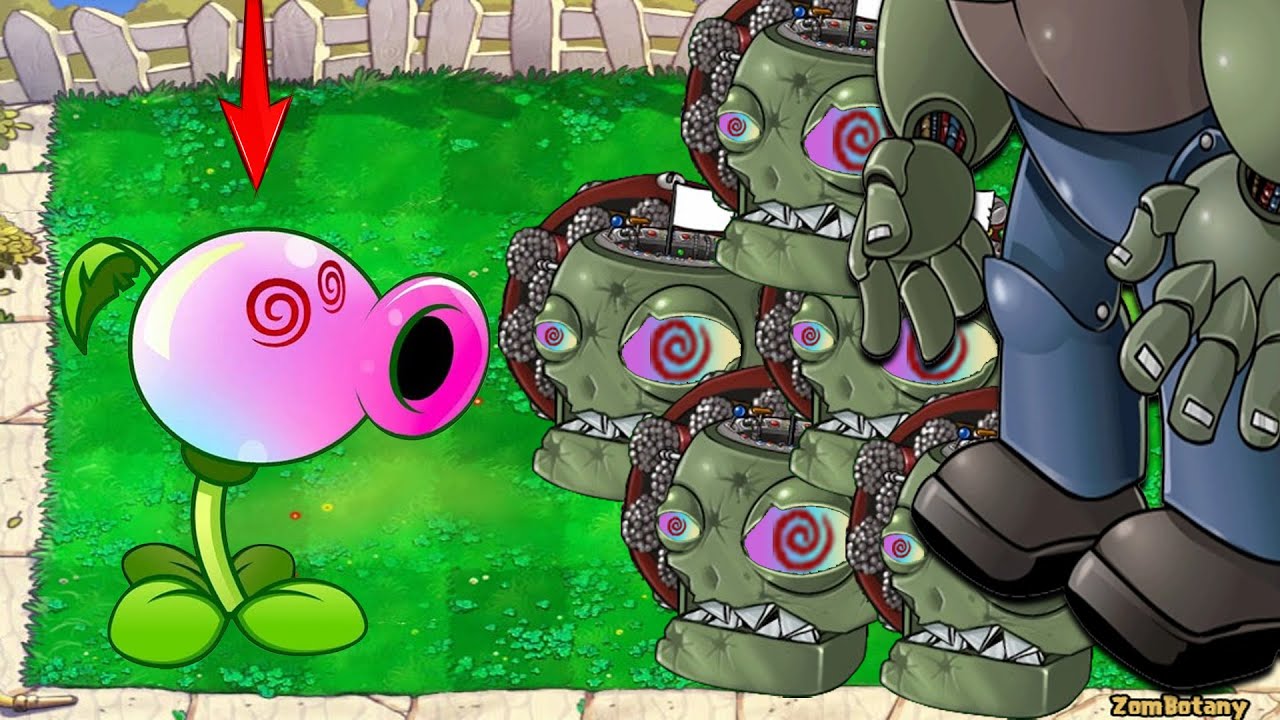 Hypno Pea Vs Giga Gargantuar Vs Dr Zomboss Plants Vs Zombies - YouTube