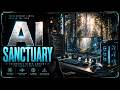 AI SANCTUARY ⚡ Futuristic Cyber Ambient for Coding | Deep Focus AI Music
