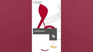 How to Merge Shapes using the Pathfinder Tool on Adobe Illustrator #shorts #howto