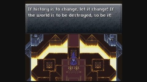 Chrono Trigger (SNES) - End of Time - Magus vs. Lavos ending