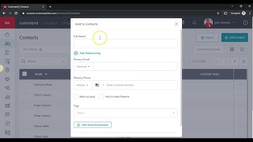 How to Add a Contact in KW Command