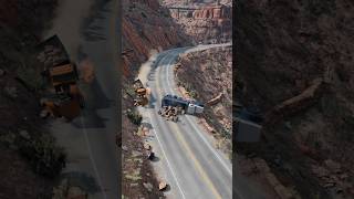 Realistic Highway Car Crashes #136